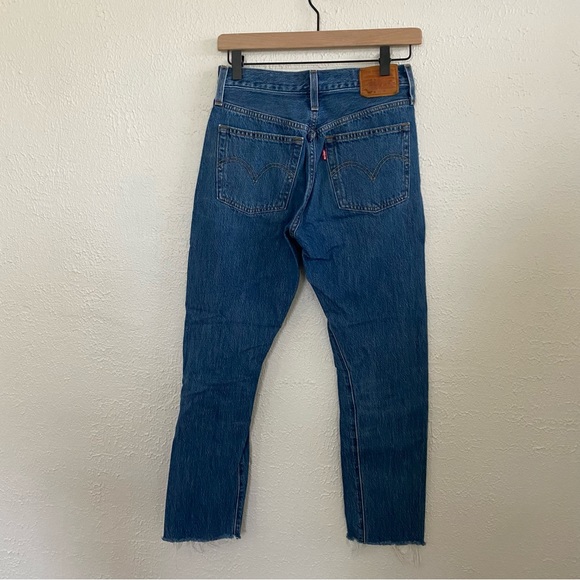 Levi’s high rise 501 skinny distressed jeans - Picture 2 of 7